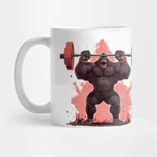 gorilla lifting Mug